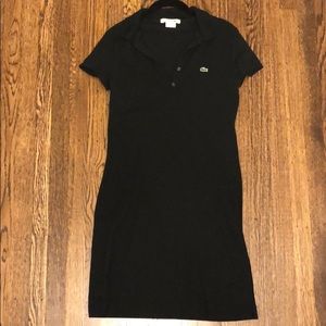 Black Lacoste polo dress